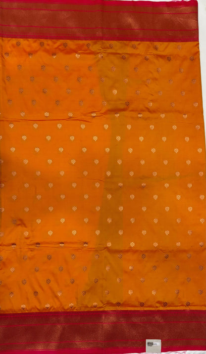 Orange Colour Paithani