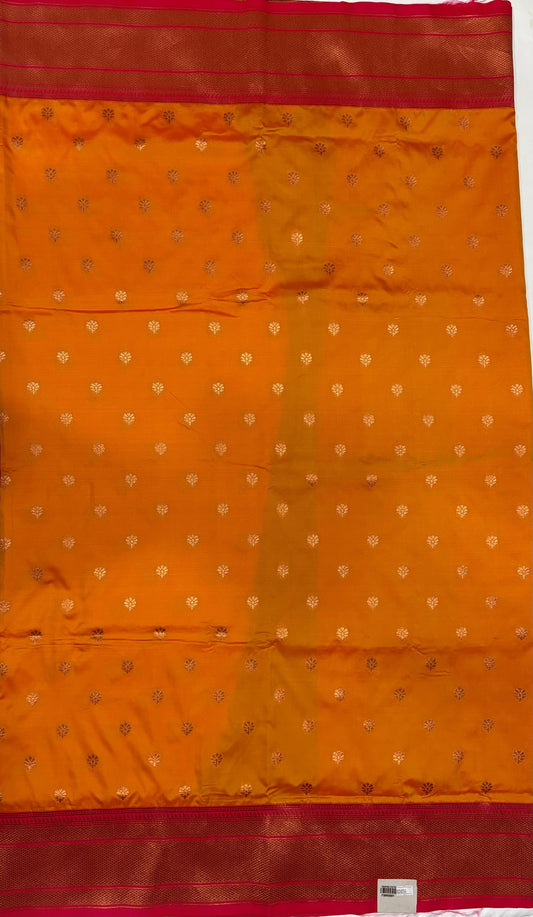 Orange Colour Paithani