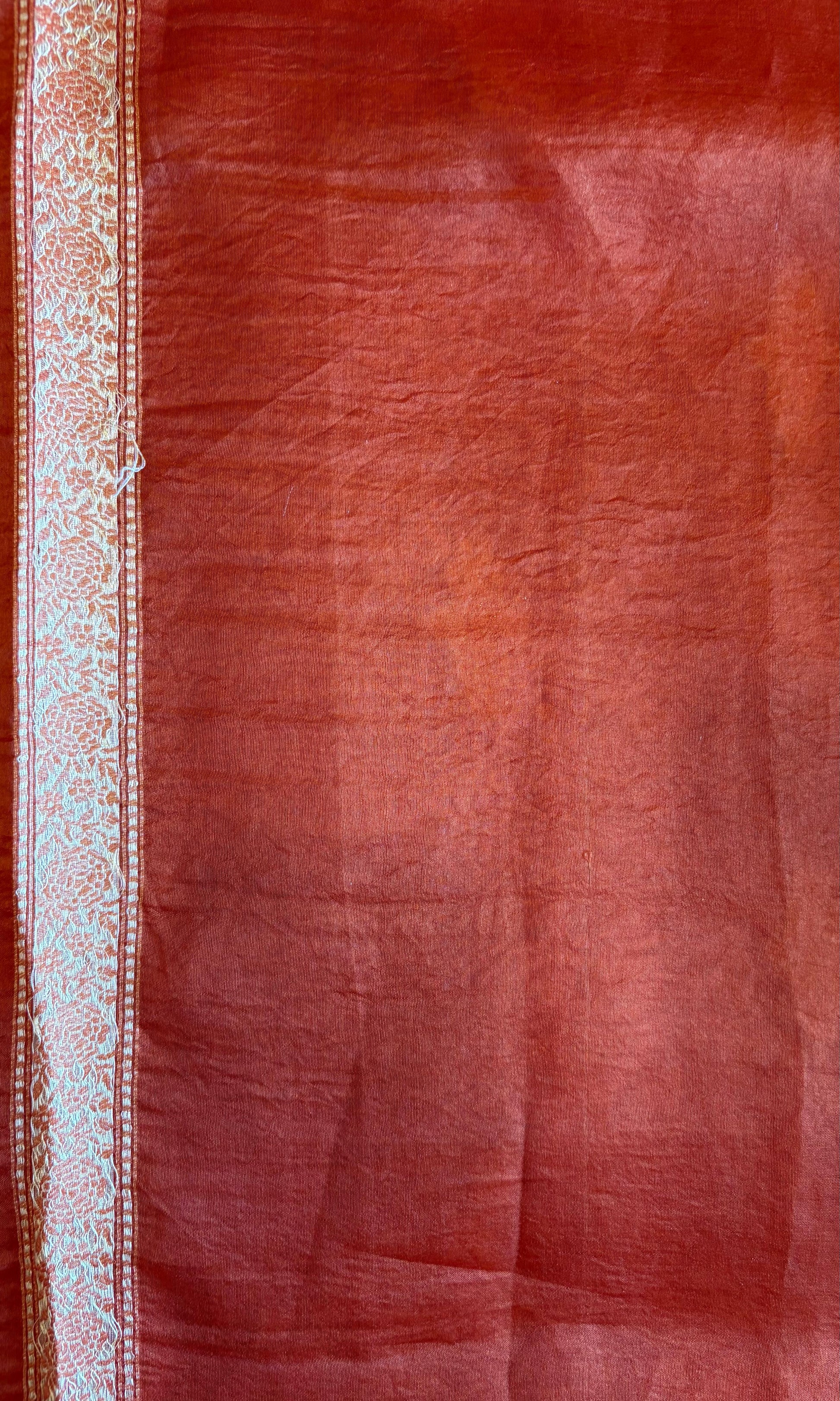 Banarasi lavendor color kora organza saree