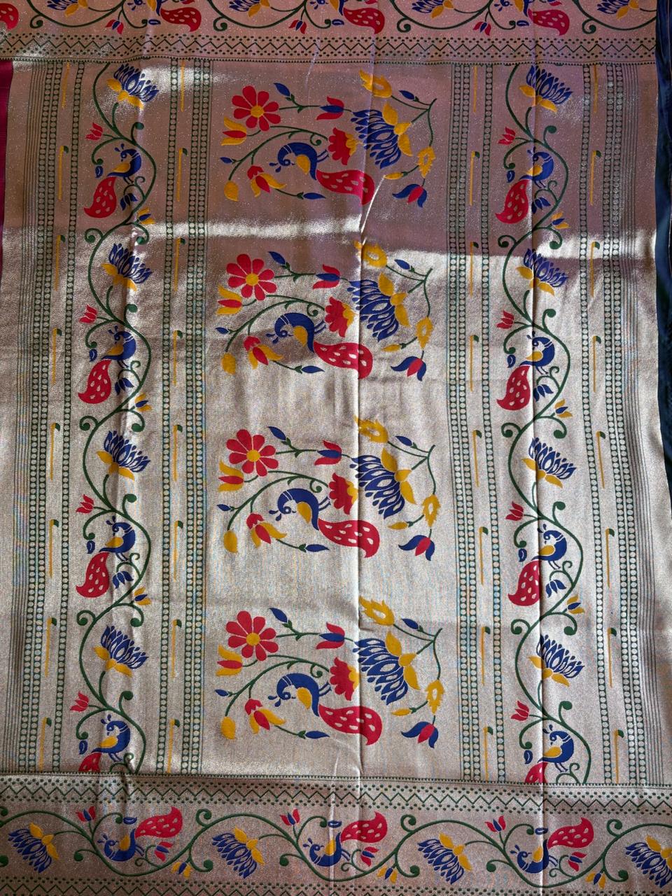 Purple Paithani Silk Saree