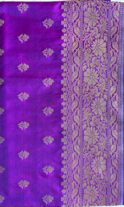 Purple Mashru silk