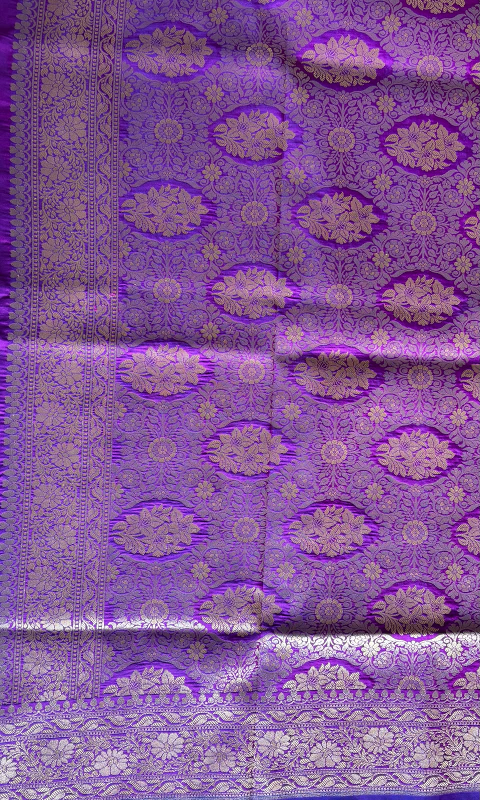 Purple Mashru silk