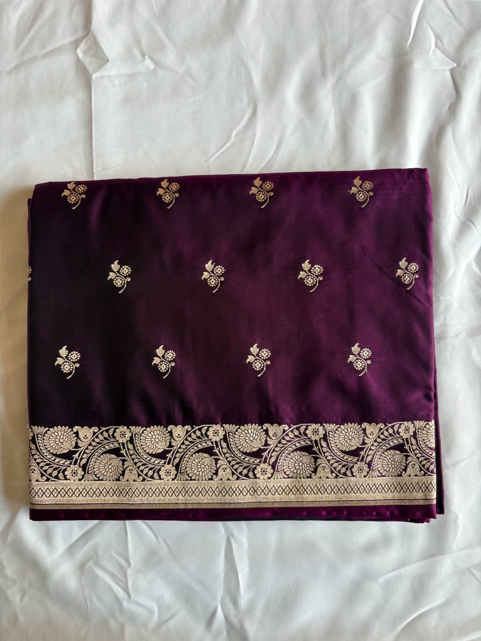 Banarasi Purple silk saree