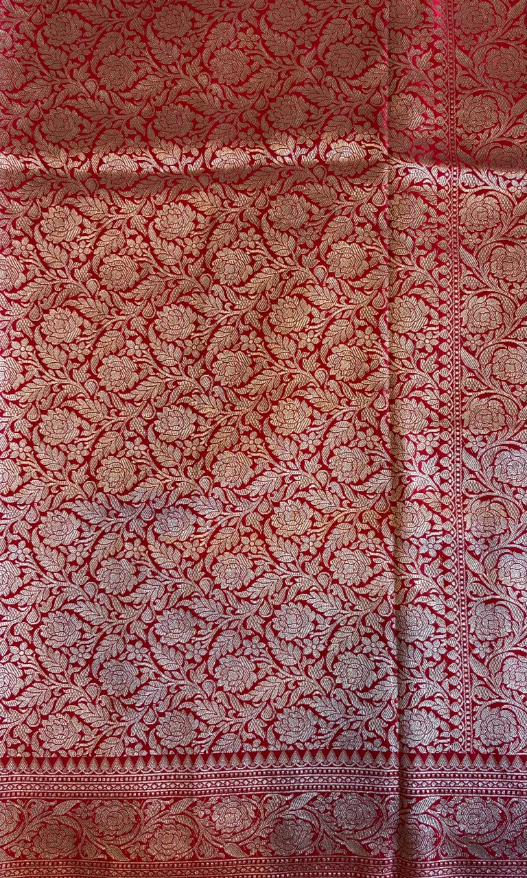Red Mashru Silk