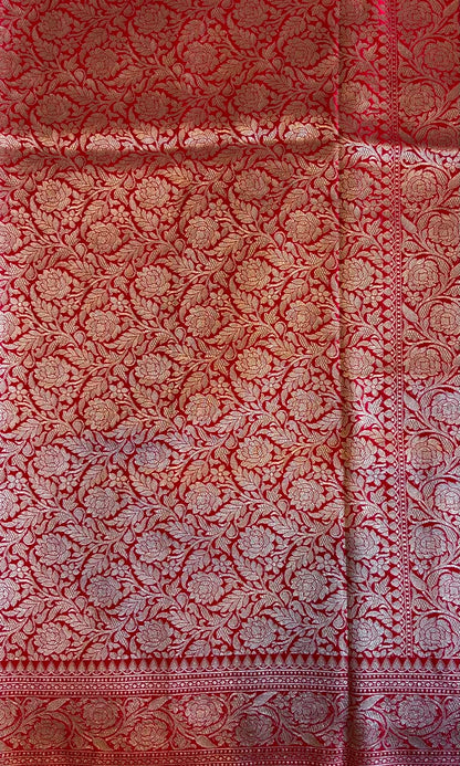 Red Mashru Silk