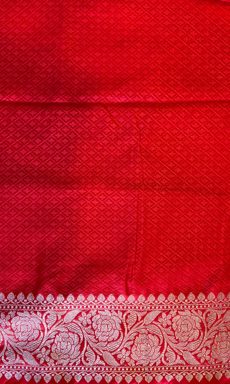 Red Mashru Silk