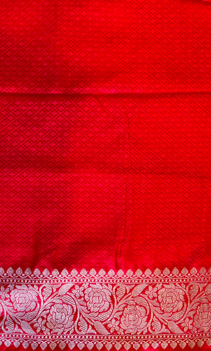 Red Mashru Silk