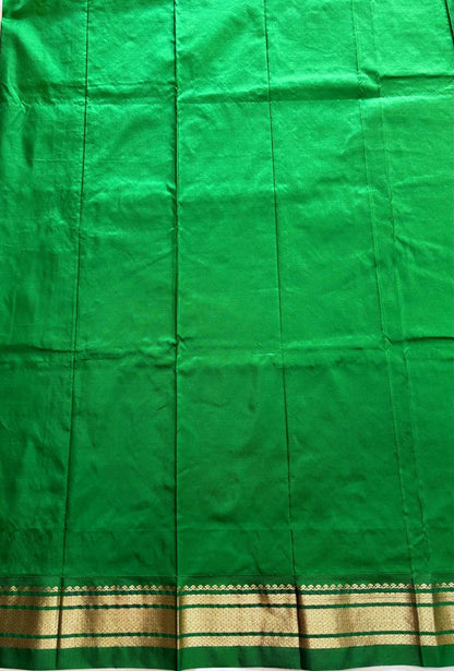 Red pure silk Paithani