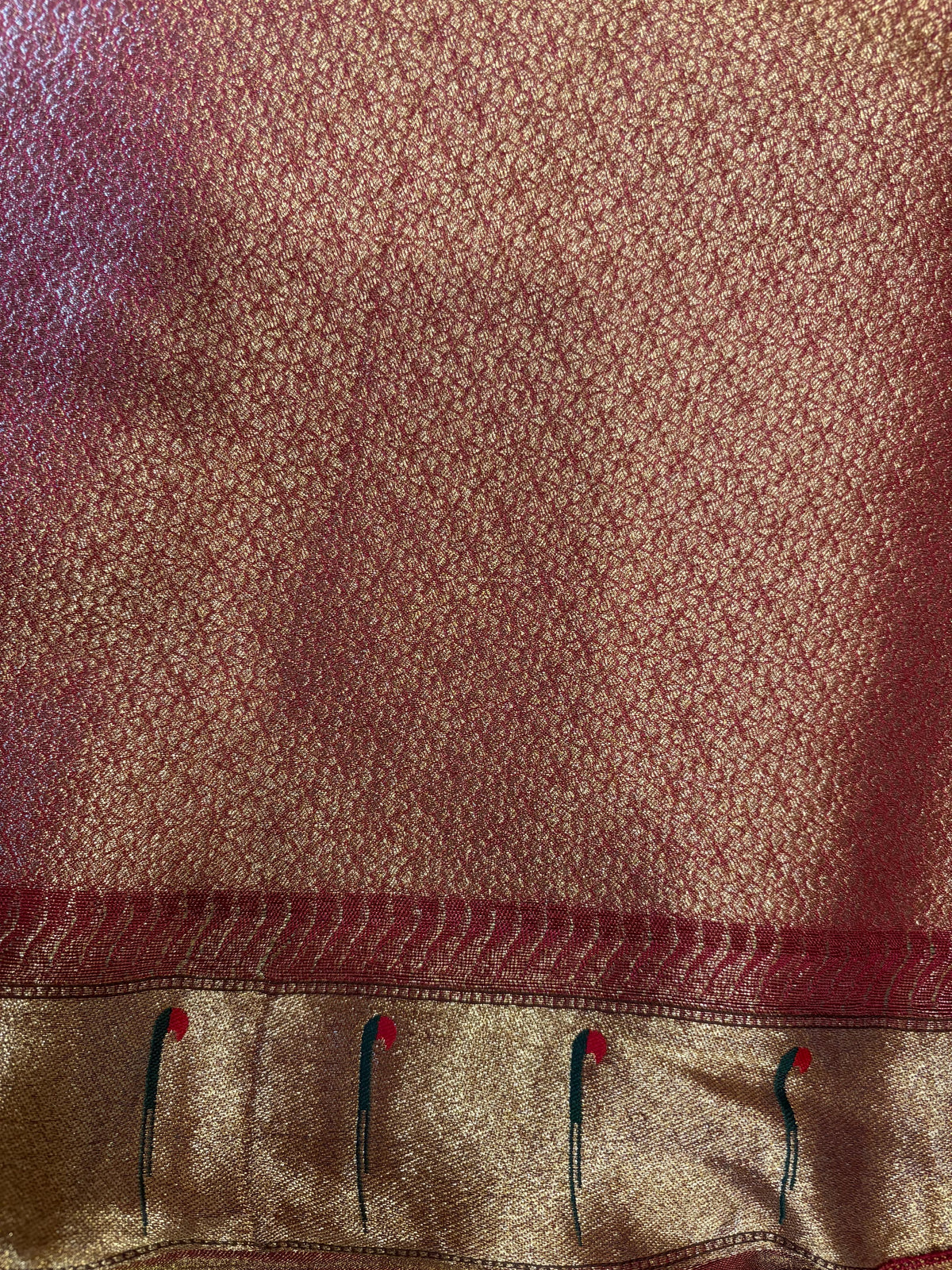 Sea Green Tissue Paithani