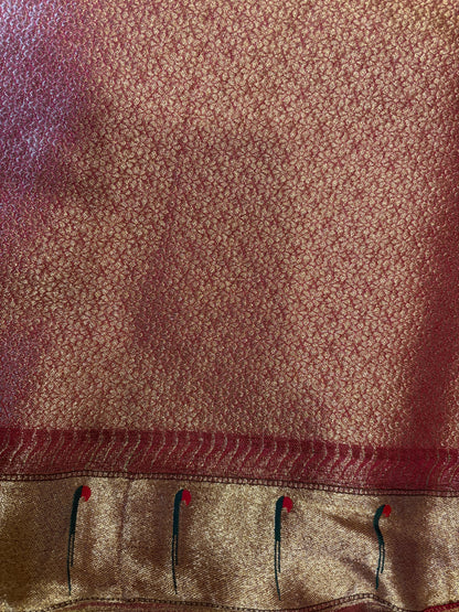 Sea Green Tissue Paithani