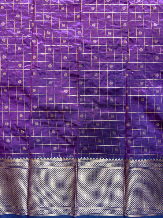 Wine Colour Kalanjali  Paithani